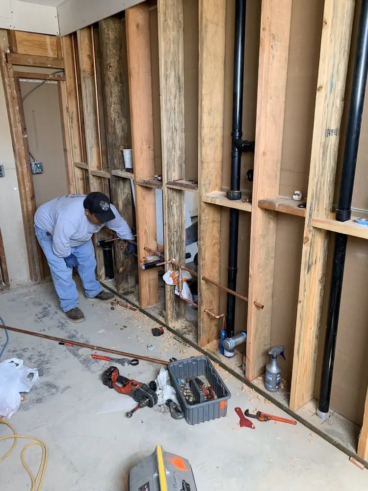 Commercial rough-in plumbing for Gas Line Repair in Seward